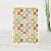 CRAZY QUILT Dankkaart / Crème Bedankkaart (Achterkant)