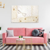 Crazy Quilt Design Canvas Afdruk (Insitu (Woonkamer))