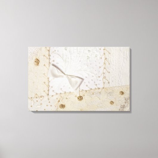 Crazy Quilt Design Canvas Afdruk (Voorkant)