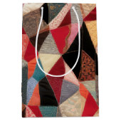 Crazy Quilt Design Medium Cadeauzakje (Voorkant)