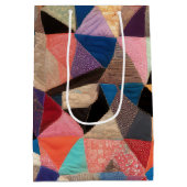 Crazy Quilt Design Medium Cadeauzakje (Achterkant)