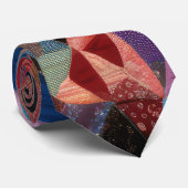 Crazy Quilt Design Stropdas (Opgerold)