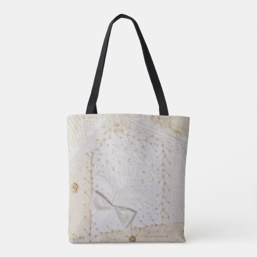 Crazy Quilt Design Tote Bag (Achterkant)