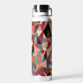 Crazy Quilt Design Waterfles (Achterkant)