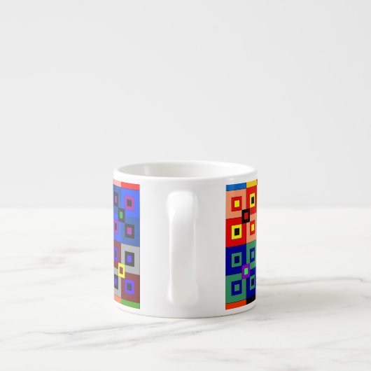 Crazy Quilt Espresso Mok (Achterkant)