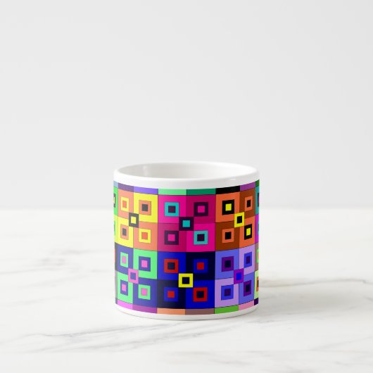 Crazy Quilt Espresso Mok (Voorkant)