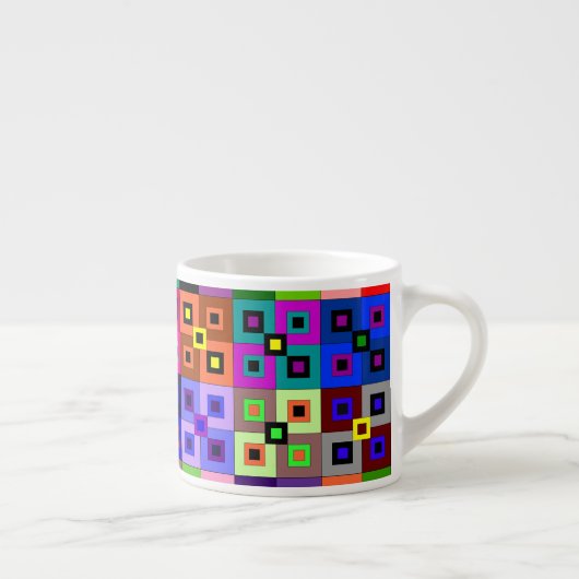 Crazy Quilt Espresso Mok (Rechts)