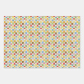 CRAZY QUILT Flat Sheet wrapping papier Inpakpapier Vel (Voorkant 2)