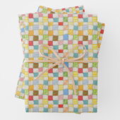 CRAZY QUILT Flat Sheet wrapping papier Inpakpapier Vel (In situ)