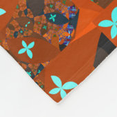Crazy Quilt - Fractal Abstract Design Fleece Deken (Hoek)