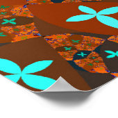 Crazy Quilt Fractal Abstract Poster (Hoek)