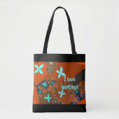 Crazy Quilt Fractal Abstract Tote Bag (Voorkant)