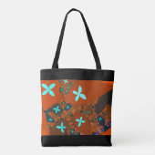 Crazy Quilt Fractal Abstract Tote Bag (Achterkant)