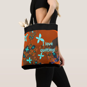 Crazy Quilt Fractal Abstract Tote Bag