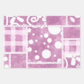 Crazy Quilt Gingham Bloemendecoratie Inpakpapier Vel (Voorkant 3)