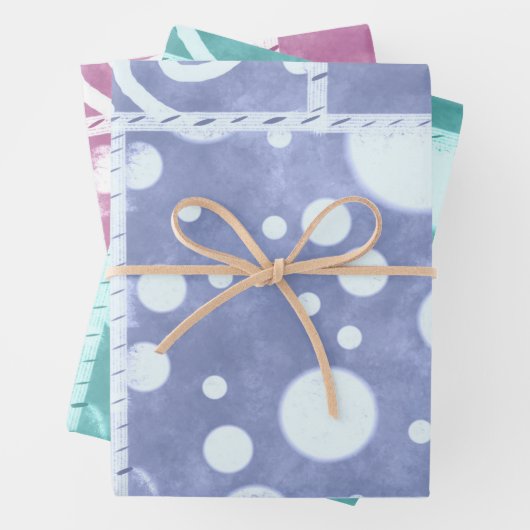 Crazy Quilt Gingham Floral Pattern Decoupage Inpakpapier Vel (In situ)