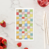 CRAZY QUILT Guest Paper Napkins Servet (Insitu)