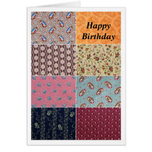 Crazy Quilt Happy Birthday
