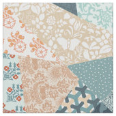 "Crazy Quilt" Imitatie Patchwork Stof (Close Up)