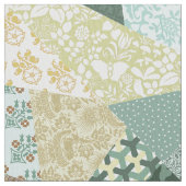 "Crazy Quilt" Imitatie Patchwork Stof (Close Up)