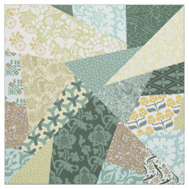 "Crazy Quilt" Imitatie Patchwork Stof