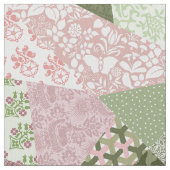 "Crazy Quilt" Imitatie Patchwork Stof (Close Up)