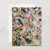 Crazy Quilt in Spring Colors Briefkaart (Voorkant / Achterkant)