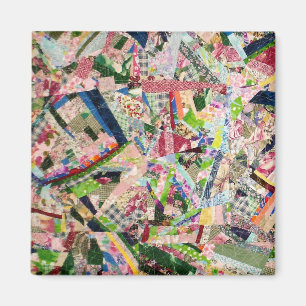 Crazy Quilt in Spring Colors Magneet