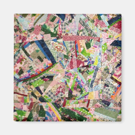 Crazy Quilt in Spring Colors Magneet (Voorkant)