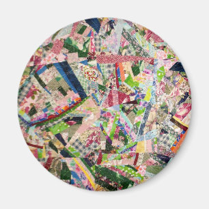 Crazy Quilt in Spring Colors Magneet