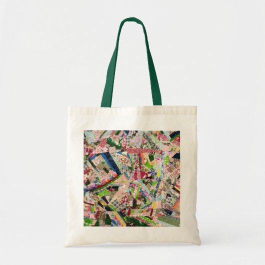 Crazy Quilt in Spring Colors Tote Bag (Voorkant)