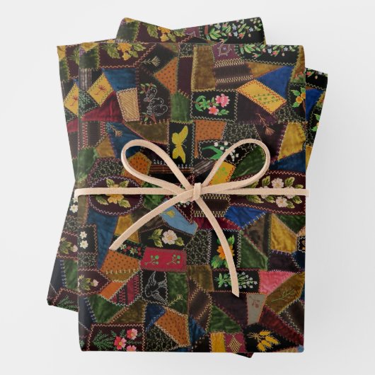  Crazy Quilt Inpakpapier Vel (In situ)