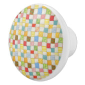 CRAZY QUILT Keramische Pull Knop (Rechts)