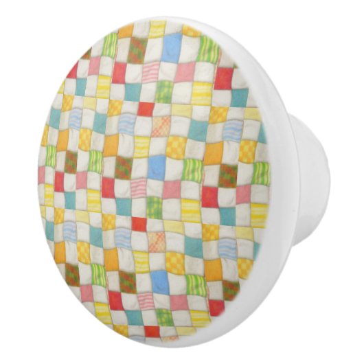 CRAZY QUILT Keramische Pull Knop (Rechts)