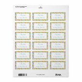 CRAZY QUILT-labels van 1,25 x 2,375 inch Etiket (Full Sheet)