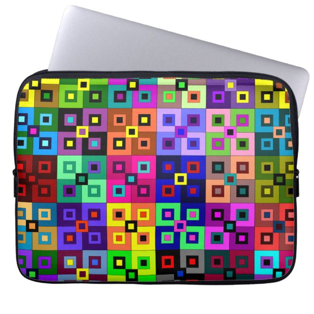 Crazy Quilt-laptophoes Laptop Sleeve (Voorkant)