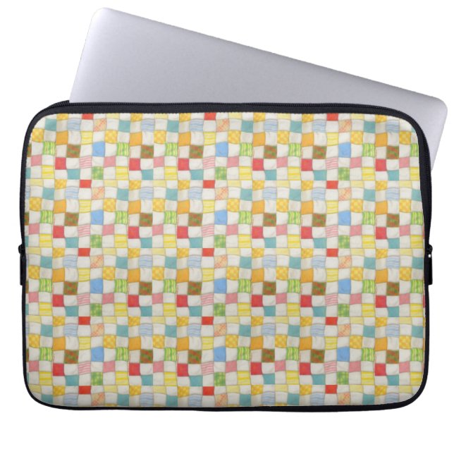 CRAZY QUILT-laptophoes Laptop Sleeve (Voorkant)