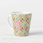 CRAZY QUILT Latte Mokkop + Tekst / Roze Mok (Linkerhoek)
