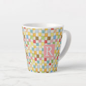 CRAZY QUILT Latte Mokkop + Tekst / Roze Mok (Rechterhoek)