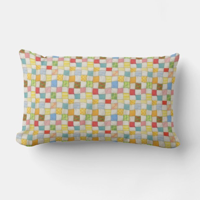 CRAZY QUILT Lumbar Pillow Kussen (Voorkant)