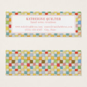 CRAZY QUILT Mini Visitekaartje (Voorkant /achterkant)