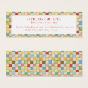 CRAZY QUILT Mini Visitekaartje