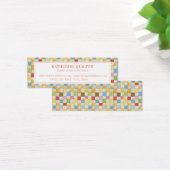 CRAZY QUILT Mini Visitekaartje (Bureau)