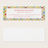 CRAZY QUILT Mini Visitekaartje II (Voorkant /achterkant)