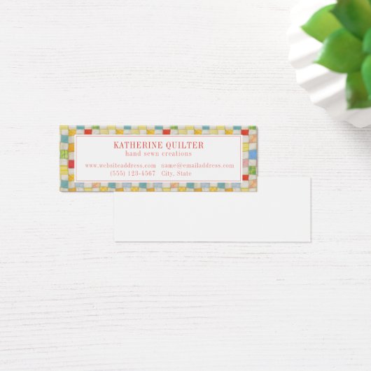 CRAZY QUILT Mini Visitekaartje II (Bureau)