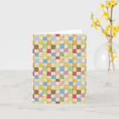 CRAZY QUILT Note Kaart (Gele Bloem)