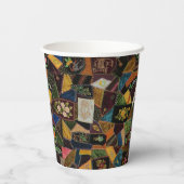 Crazy Quilt Papieren Bekers (Achterkant)