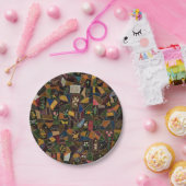  Crazy Quilt Papieren Bordje (Feest)