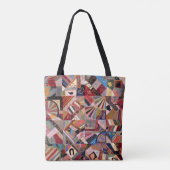 Crazy Quilt Patchwork-Look Custom Tote Bag (Achterkant)