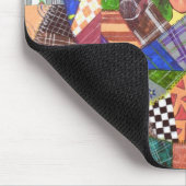 Crazy Quilt Patchwork Quilt Abstract Art Geometric Muismat (Hoek)